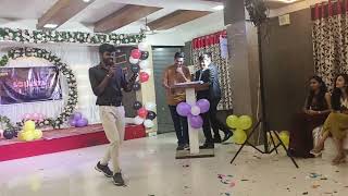 Gaan Vaju Dya Tuzhya Rupacha ChandanaMarathi song in Freshers party PDKV Akola [upl. by Htiekel]