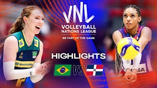 🇧🇷 BRA vs 🇩🇴 DOM  Highlights Week 1  Womens VNL 2023 [upl. by Viridissa442]