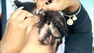 How To Crochet braids Pre Braided box braids Tutorial [upl. by Peterson]