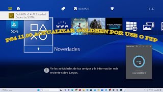 ☞ PS4 1100 ACTUALIZAR GoldHEN POR USB O FTP ☜ [upl. by Eedeed]