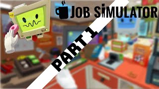 Job bot is Getting On my nerves in job simulator VR [upl. by Sinned]