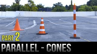 How To Parallel Park Between Cones – Part 2 [upl. by Cosetta583]