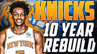 MASSIVE TRADES COMPLETED  10 Year Realistic New York Knicks Rebuild in NBA 2K22 [upl. by Garwin]