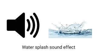 Water Splash Sound Effect  Water Throwing from Bucket 🪣 Sound Effect [upl. by Barty543]