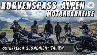 Motorradreise Alpen 2020 Mit der Harley unterwegs in Österreich Slowenien und Italien [upl. by Notsirb]