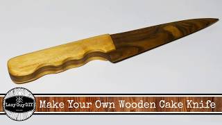 Make Your Own Wooden Cake Knife [upl. by Vaasta]