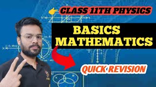 Basic Maths For PHYSICS In One Shot  From Basic to Advance  Class 11th Basic Mathemati  Neet 25 [upl. by Leffen]