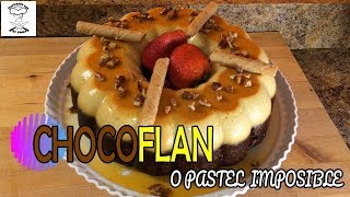 Como hacer Chocoflan Receta fácil  PASTEL IMPOSIBLE [upl. by Yeznil]