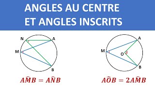 COURS ANGLES AU CENTRE ET ANGLES INSCRITS  3ème année collège  3APIC Biof [upl. by Deloris]