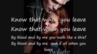 Twilight New Moon Possibility von Lykke Li Lyrics [upl. by Anilegnave359]