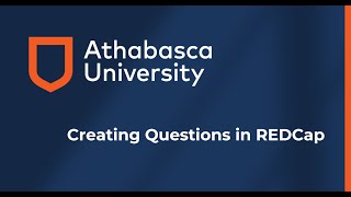 Creating Questions in REDCap [upl. by Rosaline]