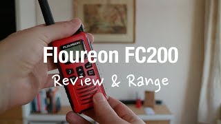 Floureon FC200 PMR446  Kids Walkie Talkies Review and Range Test [upl. by Hanser]