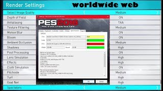 Best PES 2018 Optimum settings for low end PC Lag Fix [upl. by Burke20]