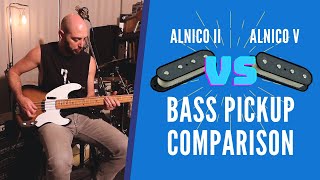 Alnico 2 vs Alnico 5  Single Coil Bass Pickups Comparison [upl. by Enyr169]