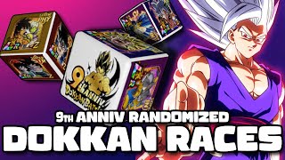 1 v 1 RANDOMIZED DOKKAN RACES 9th ANNIV EDITION [upl. by Htebazileyram]