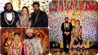 Dhruva Sarja And Prerana Marriage And Reception Video  Chiru Sarja And Meghana Cute Moments [upl. by Orva]