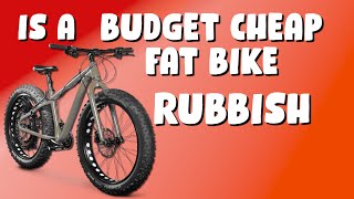 REVIEW  IS THE CHEAPEST FAT BIKE RUBBISH  CHEAP FAT BIKE REVIEW AND HOW BAD IS A BUDGET FATBIKE [upl. by Brawley]