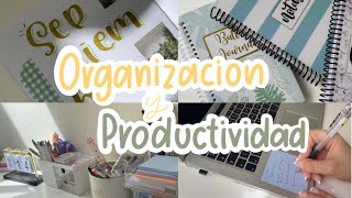 ¿Cómo ser MÁS ORGANIZADO Tips para ser productivo y organizado 📚✏️ [upl. by Ennovaj32]