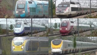 A Day of Spotting High Speed Trains at TGV Haute Picardie  060917 [upl. by Cassell]