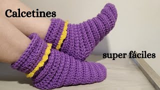 CALCETINES A CROCHET SUPER FÁCILES [upl. by Valeta]