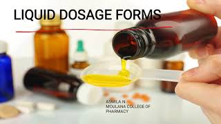 14 Liquid Dosage Forms I  Pharmaceutics  TPL [upl. by Sibelle]