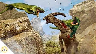 Hunting as a Giant Lizard Megalania Gameplay  Path of Titans [upl. by Florin556]