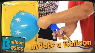 How to Inflate a Latex Balloon amp Tie with Ribbon  Balloon Basics 03 [upl. by Kwapong592]