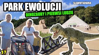 Park ewolucji Sławutówko  Dinozaury Sfinks piramidy 57 4K karawaning [upl. by Maryjane]