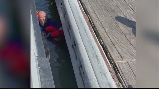 Man falls off of ramp to Daufuskie Island ferry [upl. by Belmonte]