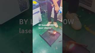 BY Laser 2000w laser cleaning machine for rust removal ￼🙌lasercleaningmachine rustremoval [upl. by Delanos]