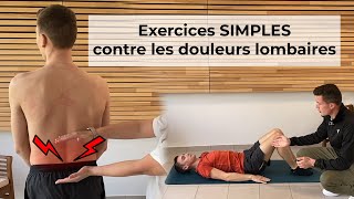 Quelques exercices simples contre les douleurs lombaires [upl. by Gaspar]