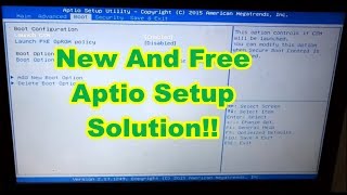 Aptio Setup Utility Problem 999 Free Solution  2018 [upl. by Meagan]