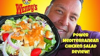 Wendys® Power Mediterranean Chicken Salad REVIEW [upl. by Tacita491]