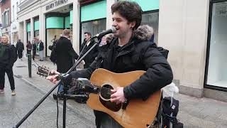 quotFalling Slowlyquot on Grafton Street with Sam Clifford Glen Hansard and Marketa Irglova cover [upl. by Aiset]