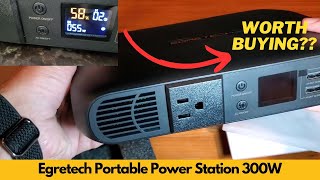 Portable Power Station 300W 260Wh Solar Generator with 300W AC amp 100W PD  Worth Buying [upl. by Nuris]