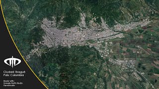 Google Earth Zoom  Ibagué Tolima  4k Free Use [upl. by Niuqauj]