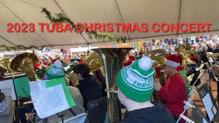 2023 TUBA Christmas Concert  Pioneer Courthouse Square downtown Portland OR [upl. by Nawaj501]