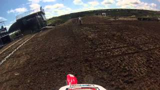 Matterley Basin MXGP track on Honda CRF150R EMX150 race [upl. by Collier]