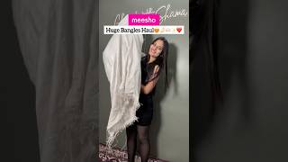 Huge MEESHO Bangles Haul shorts meesho [upl. by Alegnave154]