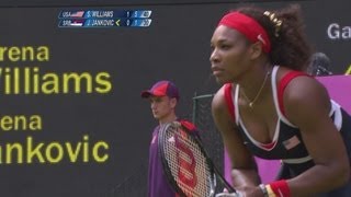 S Williams USA v Jankovic SRB Womens Tennis 1st Round Replay  London 2012 Olympics [upl. by Lemon875]