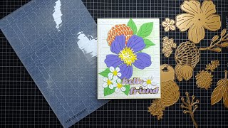 Spellbinders August 2024 Large Die amp Embossing Folder of the Month Tutorial Awesome Florals [upl. by Wrdna]