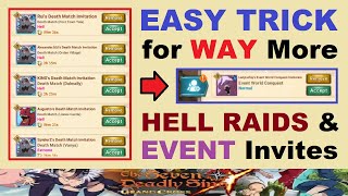 Easy TRICK for WAY MORE Hell Raids amp Event Invites 7DS Seven Deadly Sins Grand Cross Global [upl. by Roye]