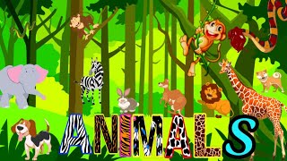 animals domestic animals  kids learning videos animals name for kidsfarm animalspet animals [upl. by Amled421]