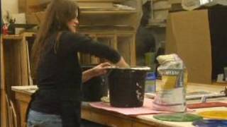 How to Make Stained Glass Stepping Stones  How to Add More Grout for Stained Glass Stepping Stones [upl. by Hassett]