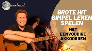 Simpel gitaarliedje met simpele akkoorden voor beginners [upl. by Demmahum]