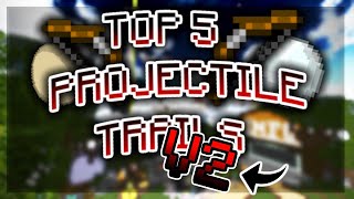 Top 5 Skywars Projectile Trails V2 [upl. by Annaet]