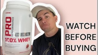 Honest Review  GNC’s 100 Whey Protein Powder Creamy Strawberry [upl. by Aed]