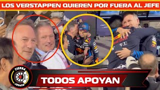 ¡ABRAZO A CHECO TODO REDBULL MENOS LOS VERSTAPPEN APOYAN AL JEFE DE REDBULL HORNER LO QUIEREN FUERA [upl. by Sibby]