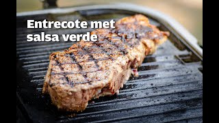 Entrecote met salsa verde  FireampFood TV [upl. by Asseral307]