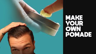 DIY Hair Pomade  How to make a natural oil based hair pomade at HOME [upl. by Niklaus]